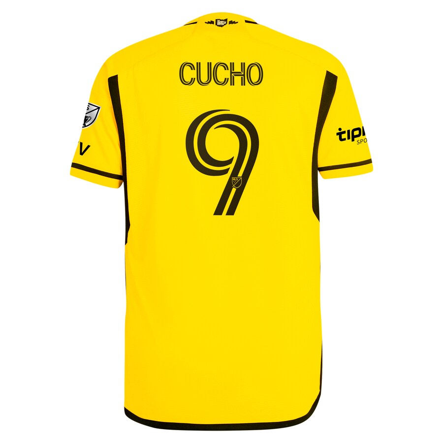 Cucho Hern��ndez Columbus Crew adidas 2024 The Home Kit Authentic Player Jersey - Yellow