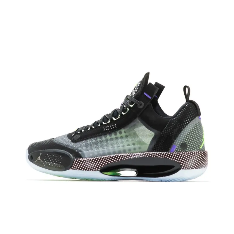 Air Jordan XXXIV Low Black Vapor Green Bleached Coral – CZ7750-003