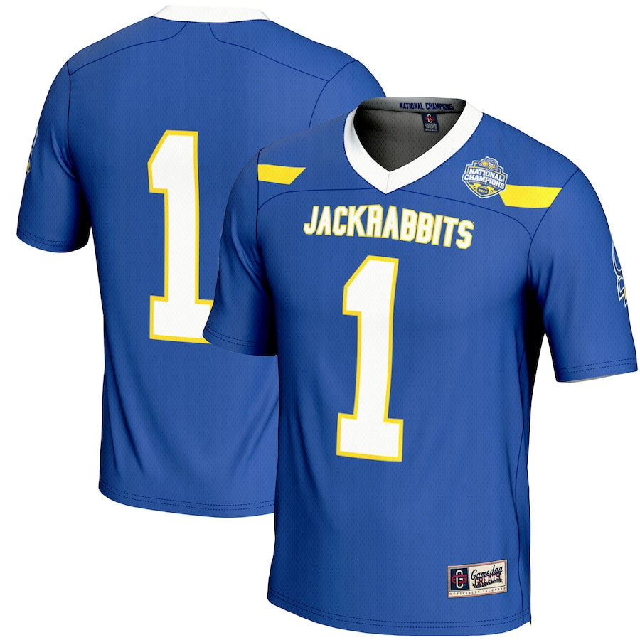 South Dakota State Jackrabbits GameDay Greats Youth 2023 FCS Football National Champions Fashion Jersey?�C Blue