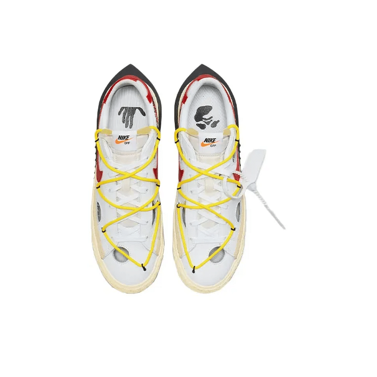 Off-White x Blazer Low White University Red – DH7863-100