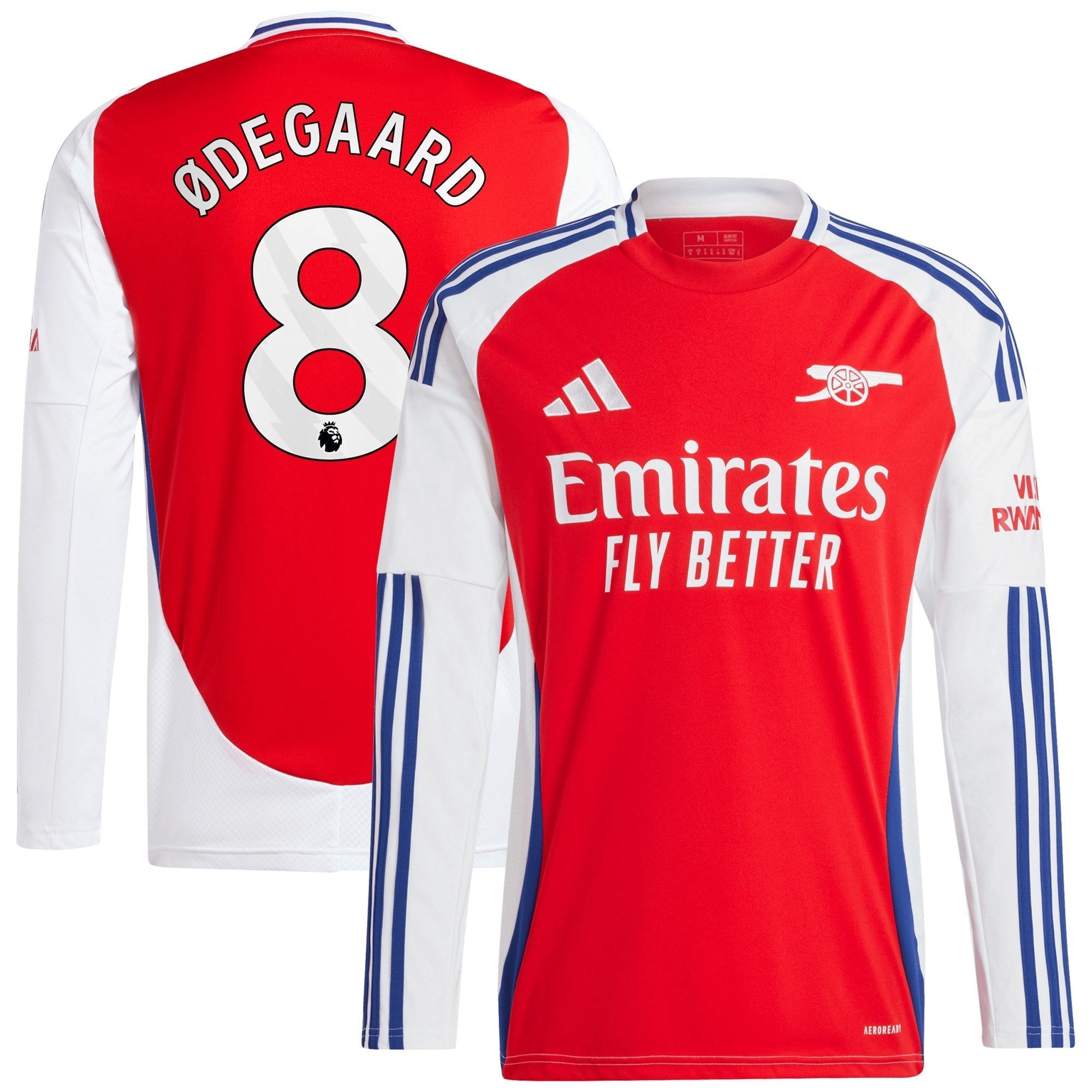 Martin Odegaard Arsenal adidas 2024/25 Home Long Sleeve Player Jersey �C Red