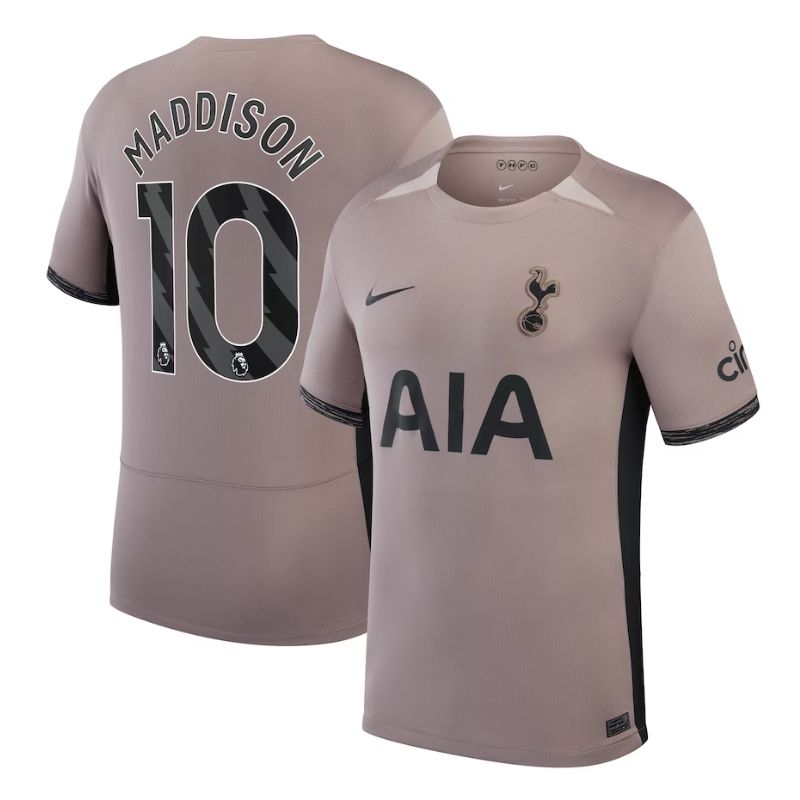 James Maddison Tottenham Hotspur Shirt 2023/24 Third Player Jersey �C Tan