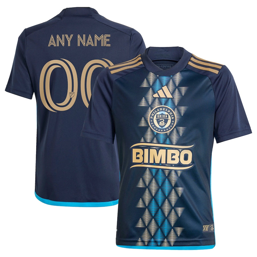 Philadelphia Union adidas  2024 The XV Kit  Custom Jersey?�C Navy