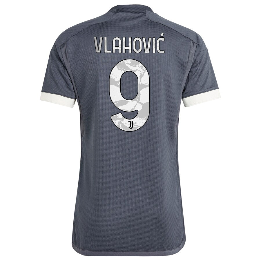 Du?an Vlahovi? Juventus adidas 2023/24 Third  Player Jersey - Gray