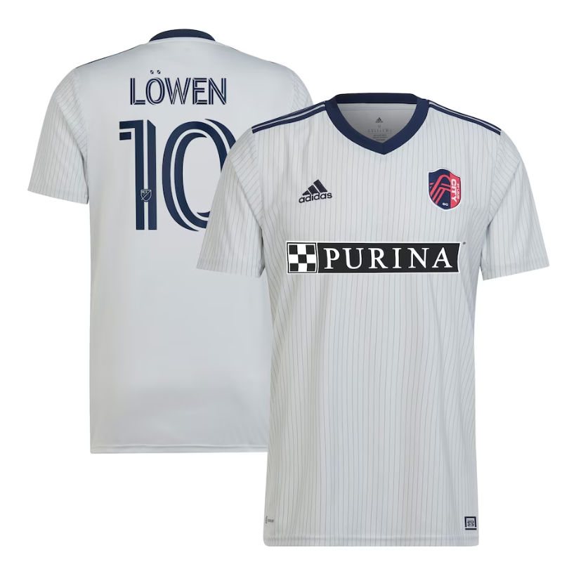 St. Louis City SC Eduard L?wen Shirt 2023/24 Player Jersey - Gray
