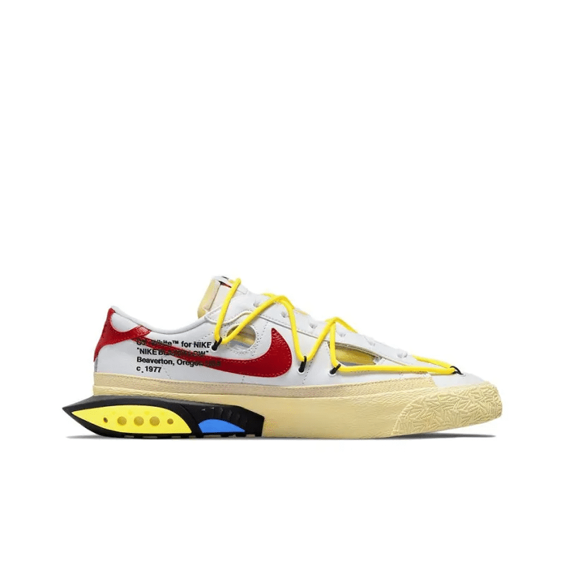 Off-White x Blazer Low White University Red – DH7863-100