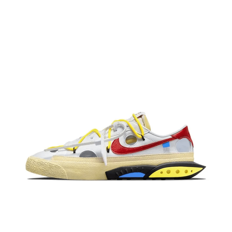 Off-White x Blazer Low White University Red – DH7863-100