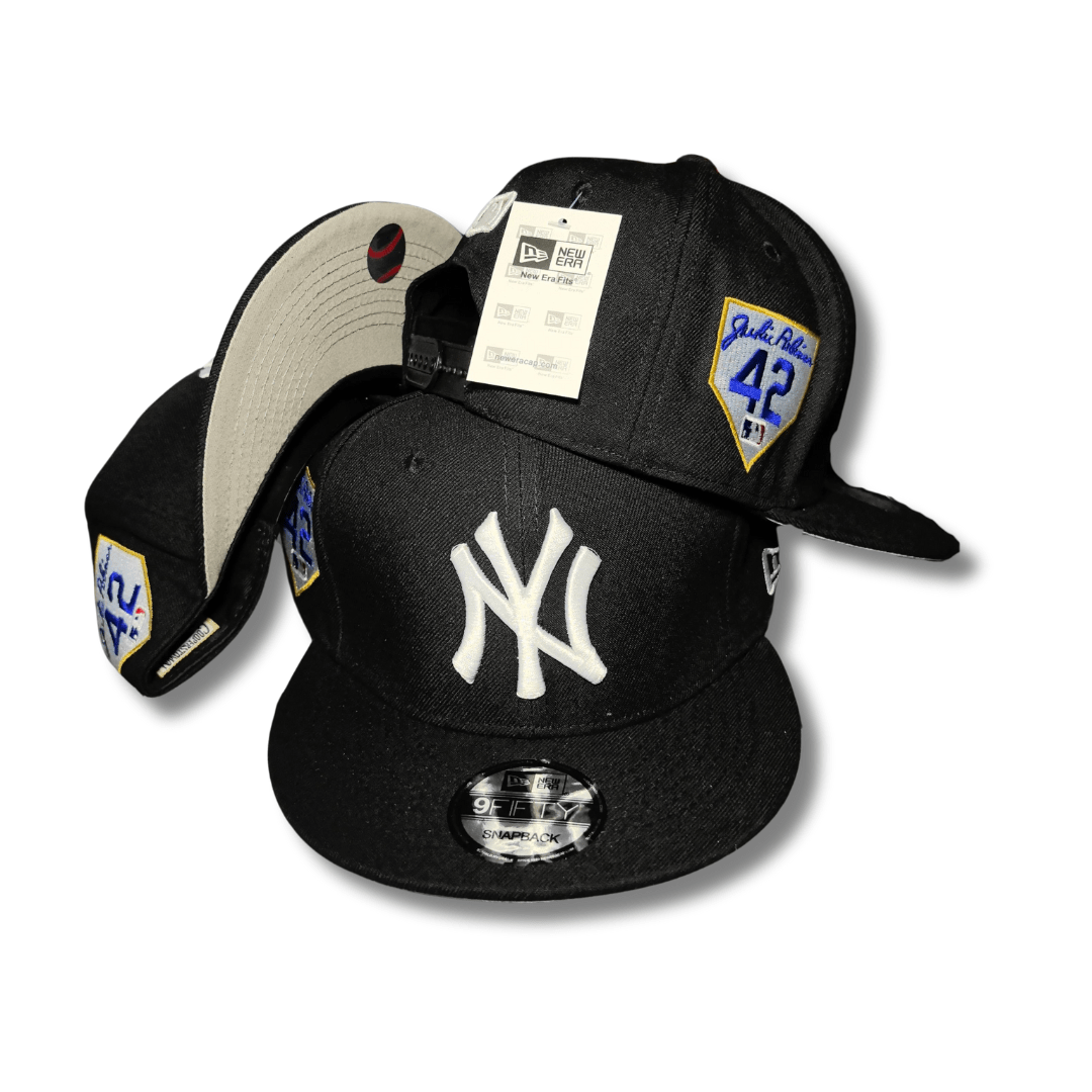 New York Yankees Black Jackie Robinson Patch – Snapback Cap