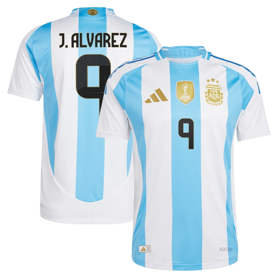 Juli��n ��lvarez Argentina National Team adidas 2024 Home Jersey - White