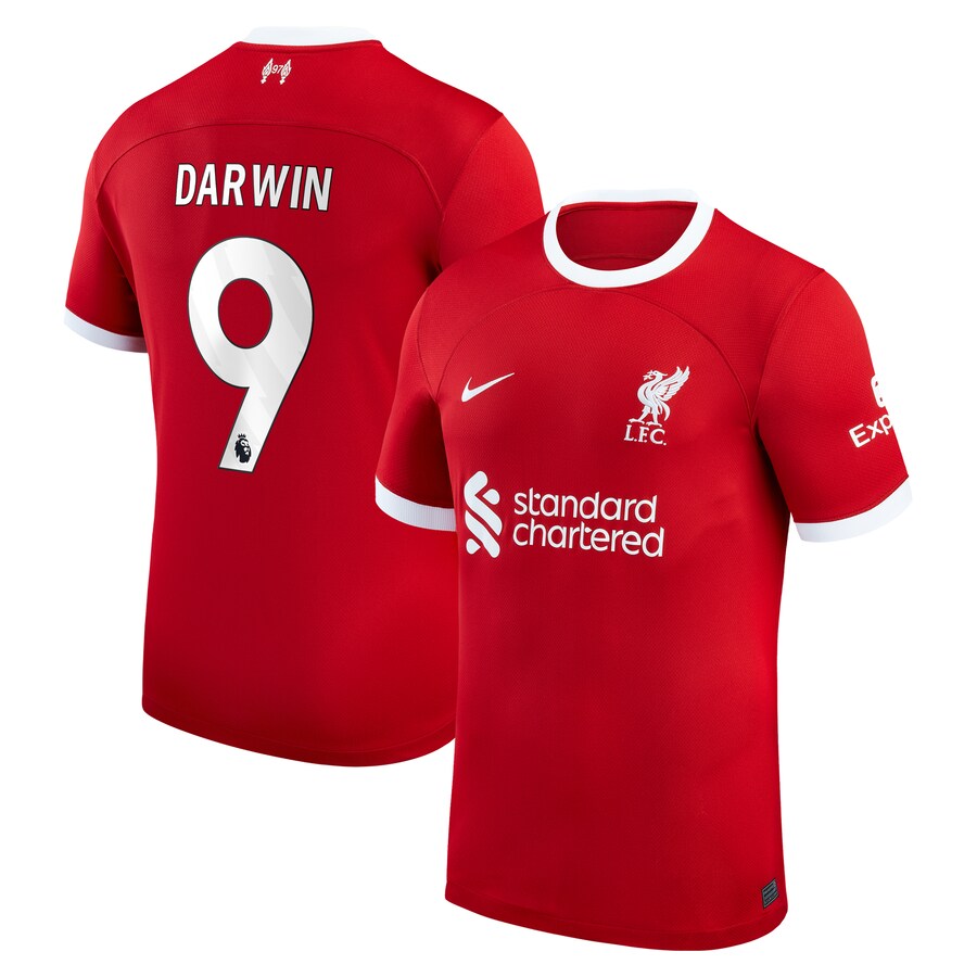 Darwin N��?ez Liverpool Nike 2023/24 Home Jersey - Red