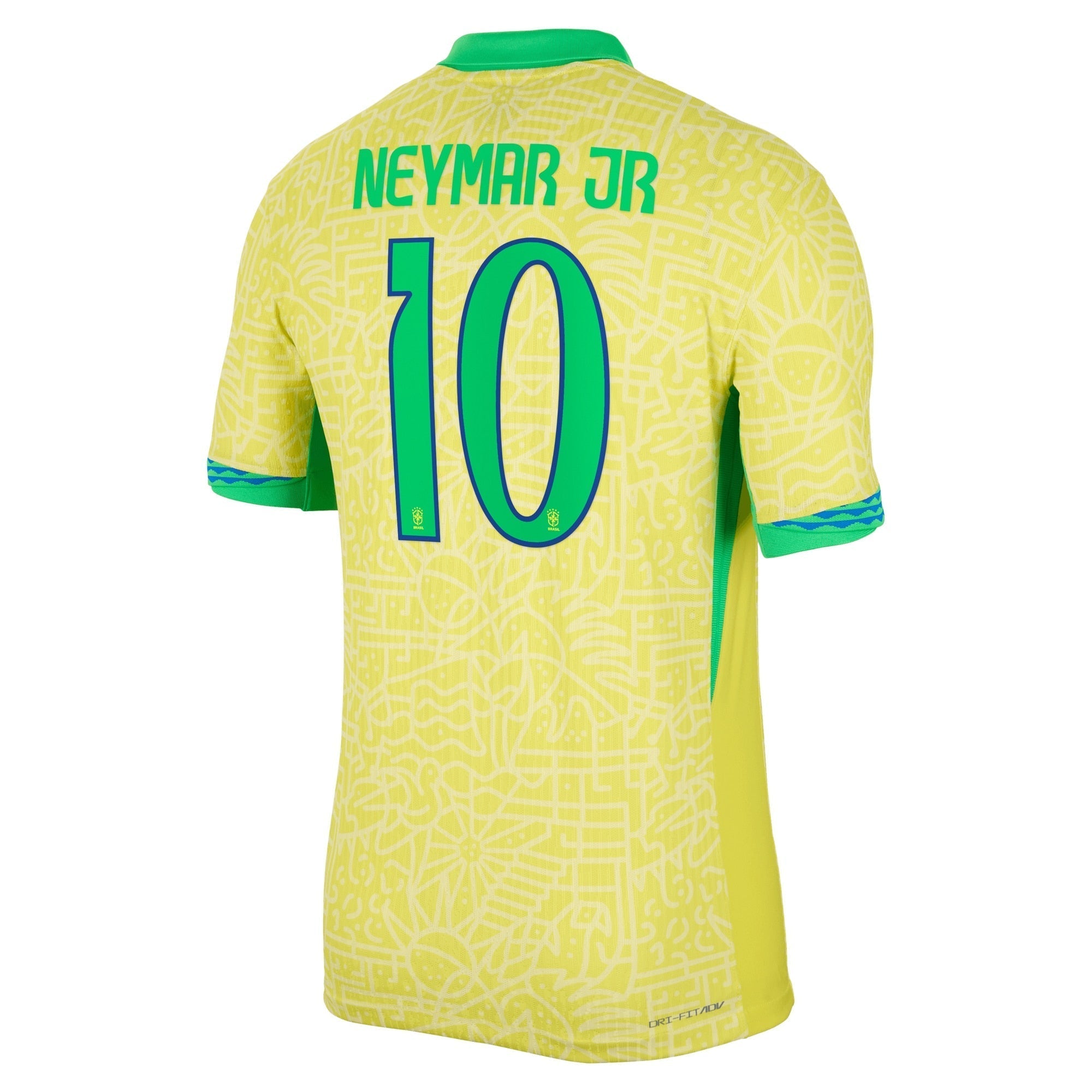 Neymar Jr. Brazil National Team Nike 2024 Home Match Player Jersey �C Yellow