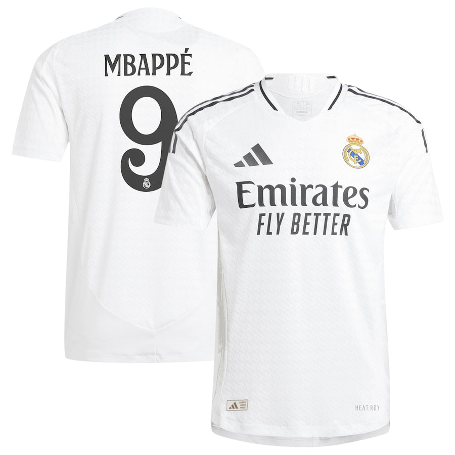 Kylian Mbapp�� 9 Real Madrid adidas 2024/25 Home Player Jersey - White