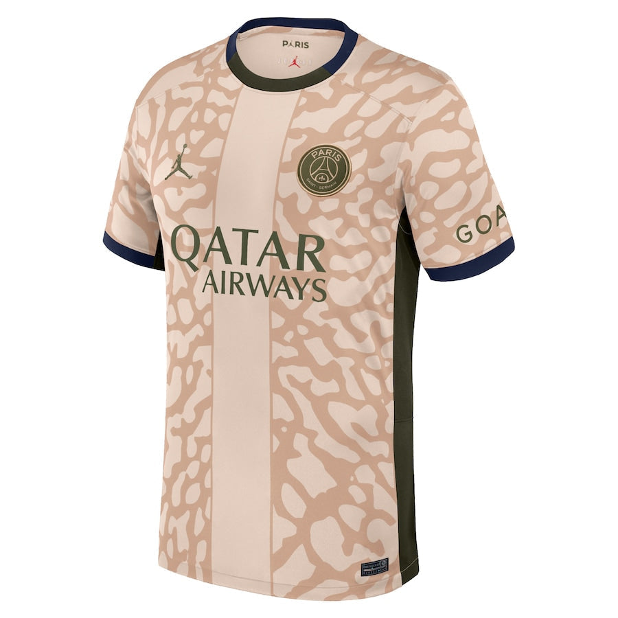 Achraf Hakimi Paris Saint-Germain Jordan Brand 2023/24 Fourth Stadium Player Jersey?�C Tan