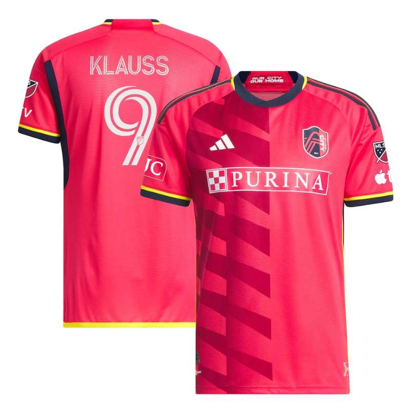 St. Louis City SC Jo?o Klauss Shirt 2023/24 Player Jersey - Red