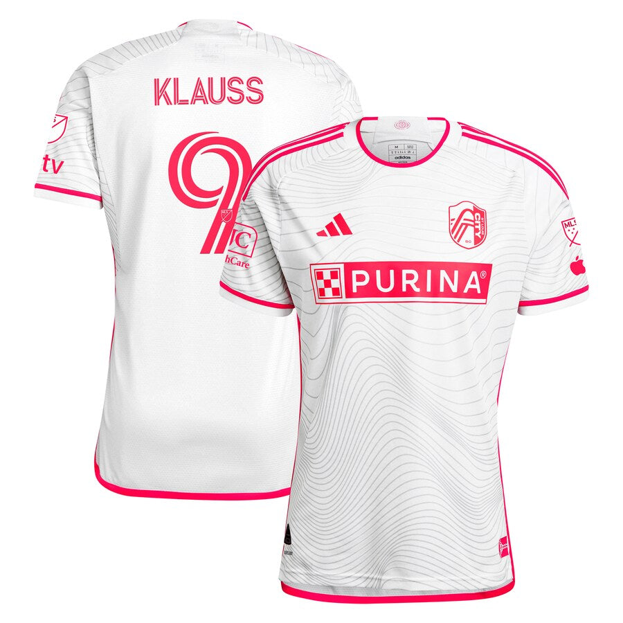 Jo?o Klauss St. Louis City SC adidas 2024 The Confluence Kit Authentic Player Jersey - White