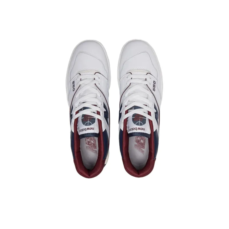 New Balance 550 White Navy Nb Burgundy Bb550ncd