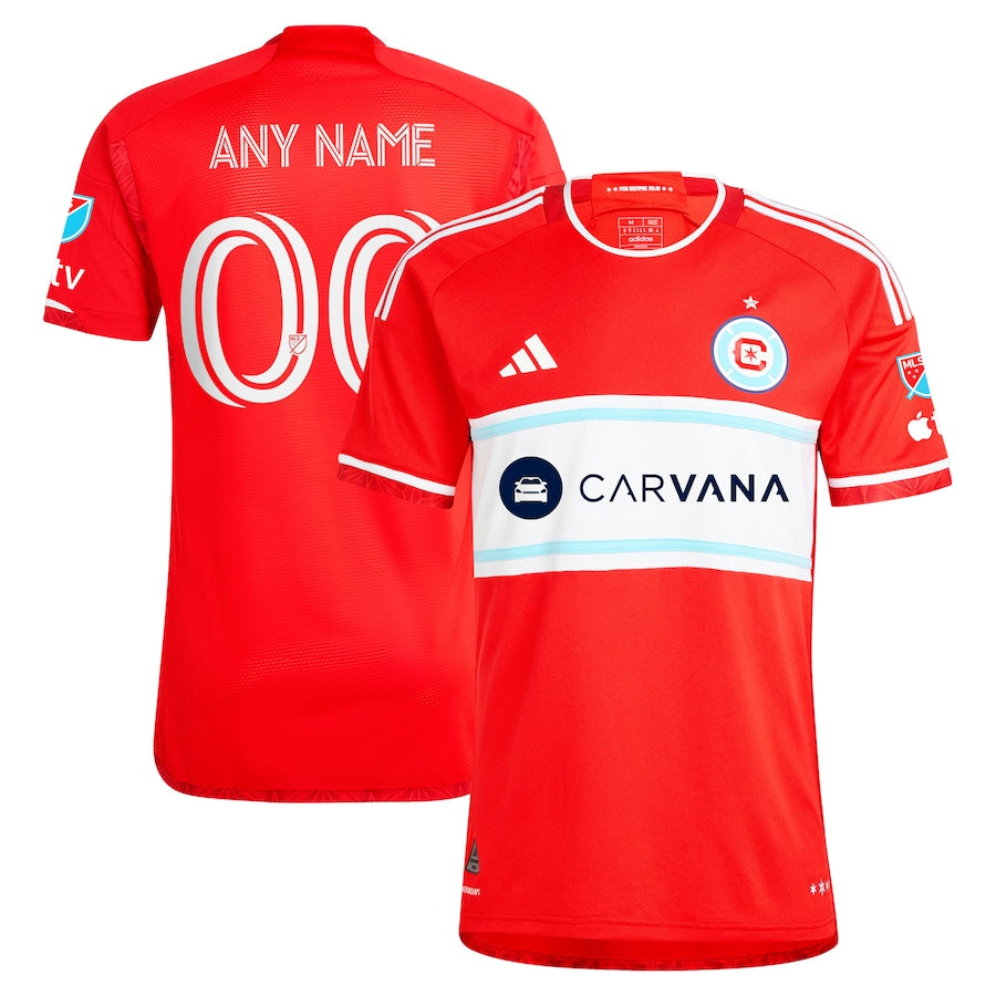 Chicago Fire adidas 2024 Return To Red Authentic Custom Jersey?�C Red