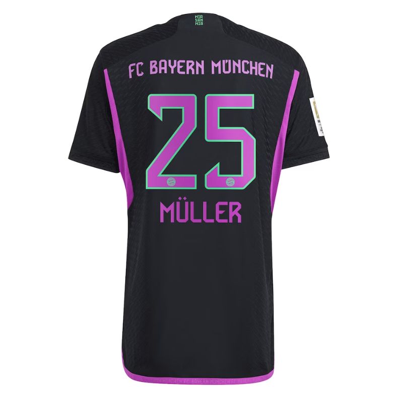 Thomas M��ller Bayern Munich 2023/24 Away Player Jersey - Black