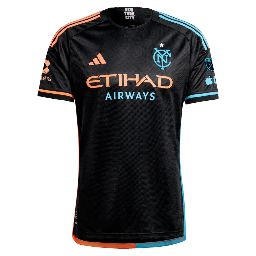 New York City FC adidas 2024 24/7 Kit Authentic Jersey?�C Black