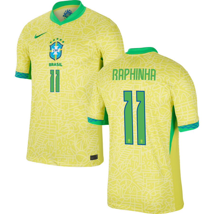 Brazil Home Stadium Jersey 2024 Men`s COPA AMERICA