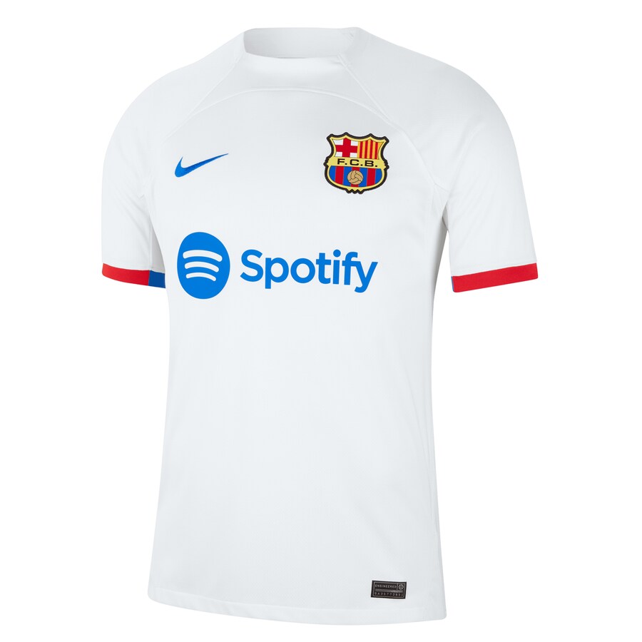 Ilkay G��ndogan Barcelona Nike 2023/24 Away Stadium Player Jersey - White