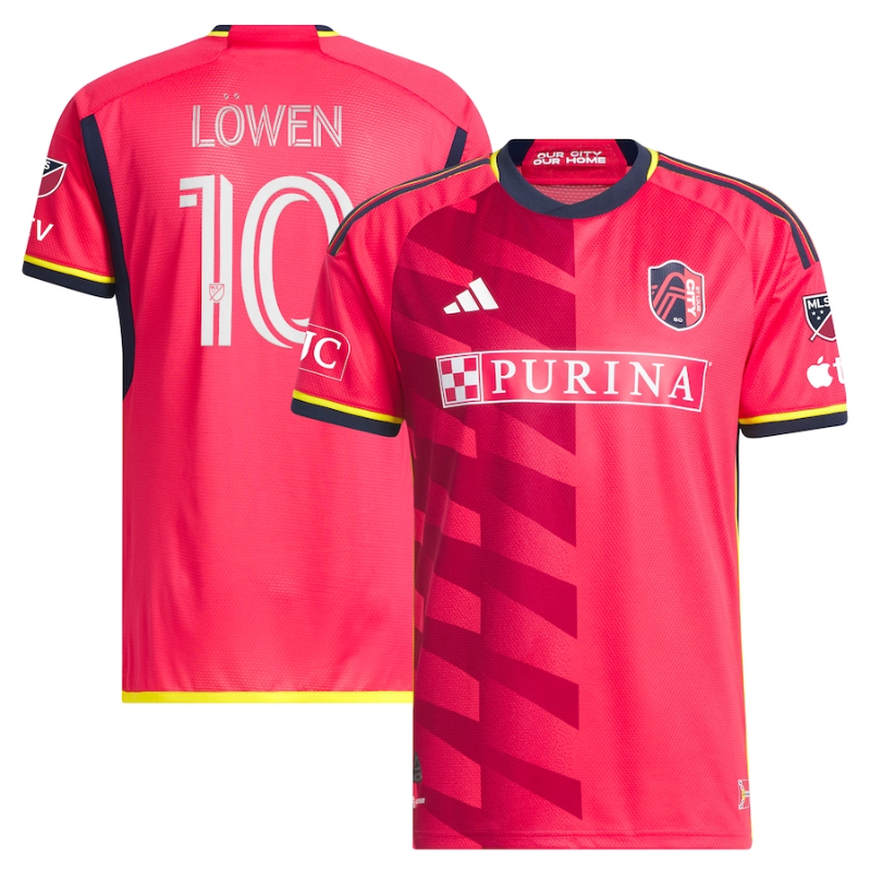 St. Louis City SC Eduard L?wen Shirt 2023 Player Jersey - Red