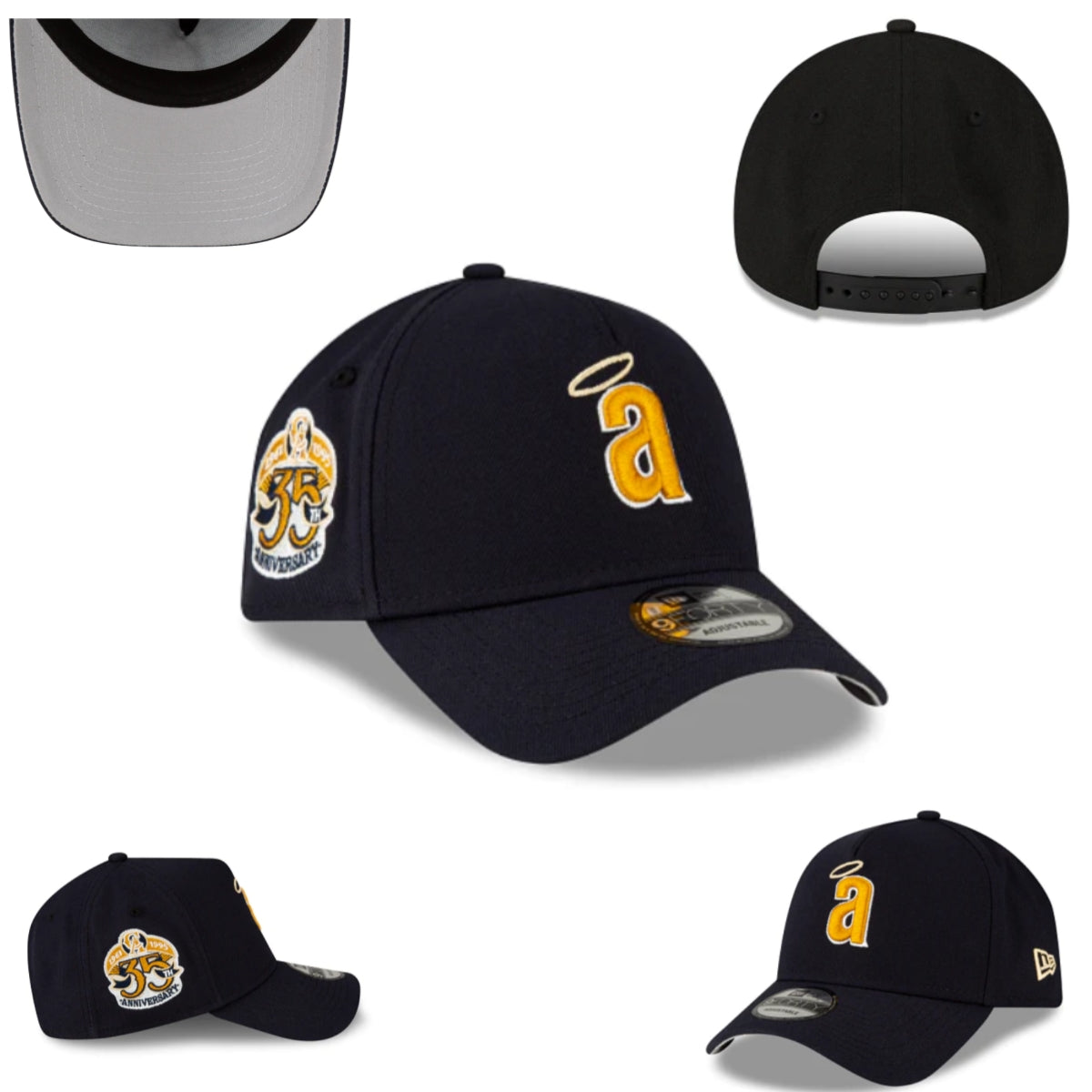 California Angels Navy 35th Anniversary Snapback Hat