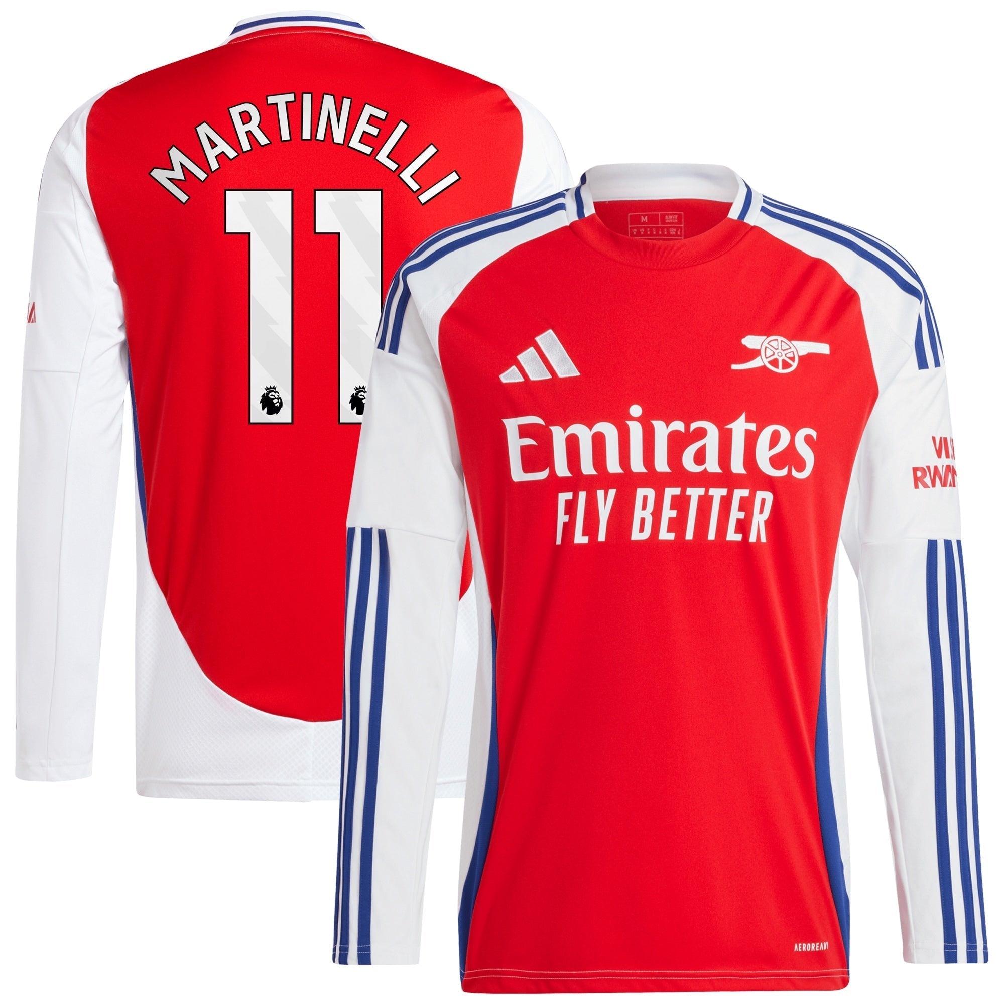 Gabriel Martinelli Arsenal adidas 2024/25 Home Long Sleeve Player Jersey �C Red
