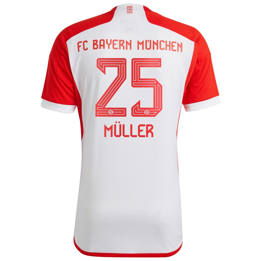 Thomas M��ller Bayern Munich adidas 2023/24 Home Jersey - White