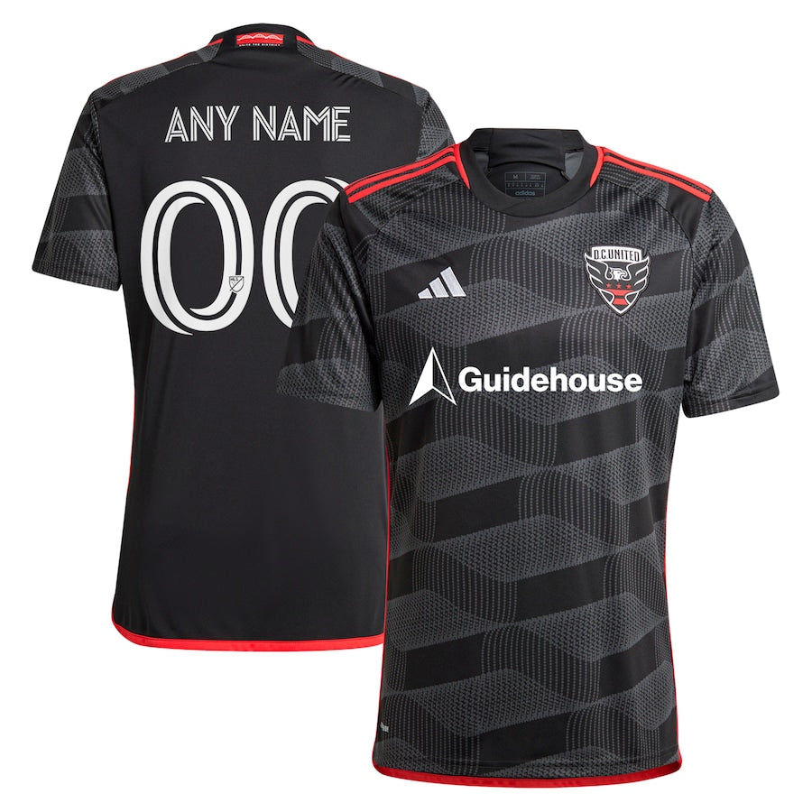 D.C. United adidas 2024 The Icon Kit  Custom Jersey?�C Black