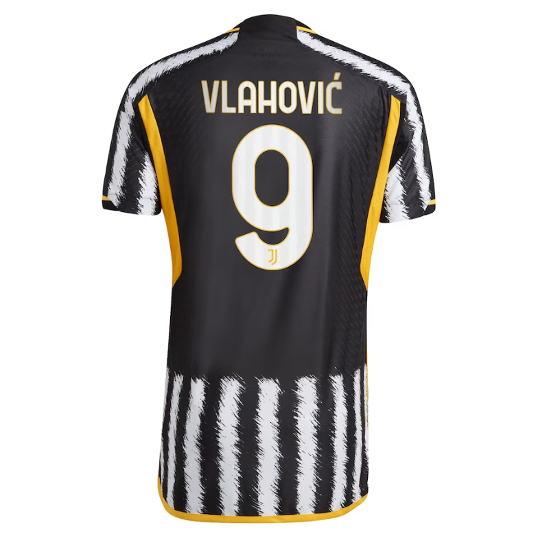 Du?an Vlahovi? Juventus Shirt 2023/24 Home Player Jersey - Black