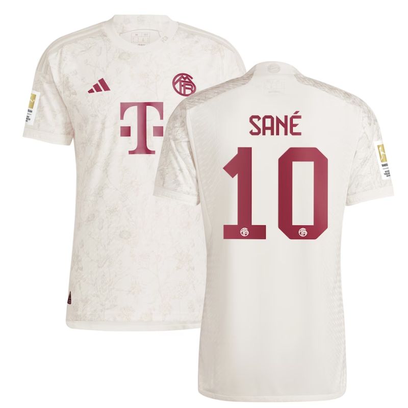 Leroy San�� Bayern Munich Shirt 2023/24 Third Jersey - White