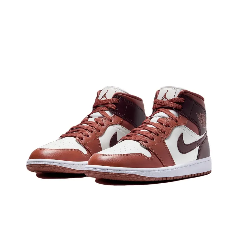 Air Jordan 1 Mid ‘dusty Peach Night Maroon’ – Bq6472-200