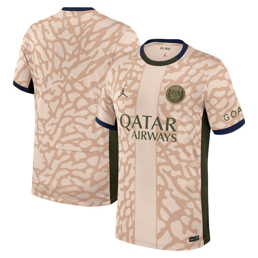 Paris Saint-Germain Jordan Brand 2023/24 Fourth Stadium Jersey?�C Tan