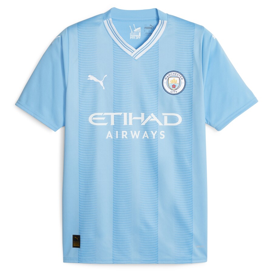Juli��n ��lvarez Manchester City Puma 2023/24 Home Player Jersey - Sky Blue