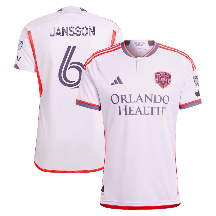 Robin Jansson Orlando City SC adidas 2024 Legacy Kit Authentic Player Jersey?�C Purple