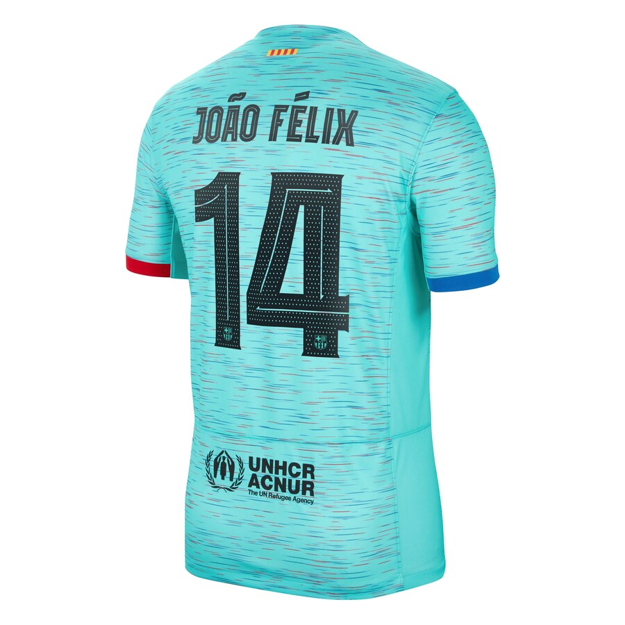 Jo?o F��lix Barcelona Nike 2023/24 Third Jersey - Aqua