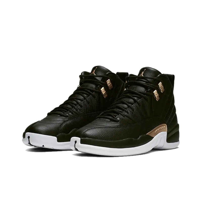 Air Jordan 12 Retro Black Metallic Gold White – AQ6068-007