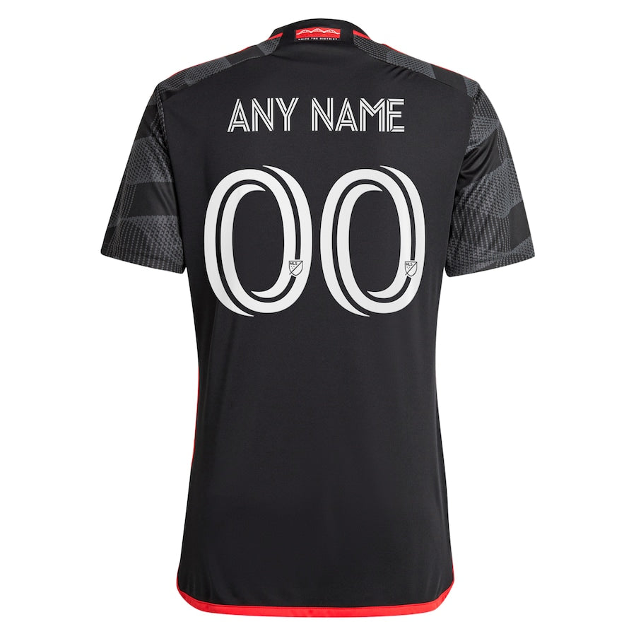 D.C. United adidas 2024 The Icon Kit  Custom Jersey?�C Black