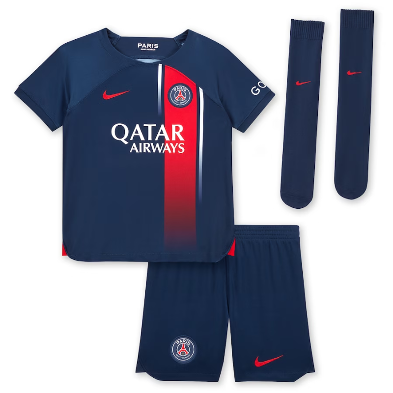 Paris Saint-Germain Home Stadium Kit 2023-24 - Little Kids with ?kriniar 37 printing