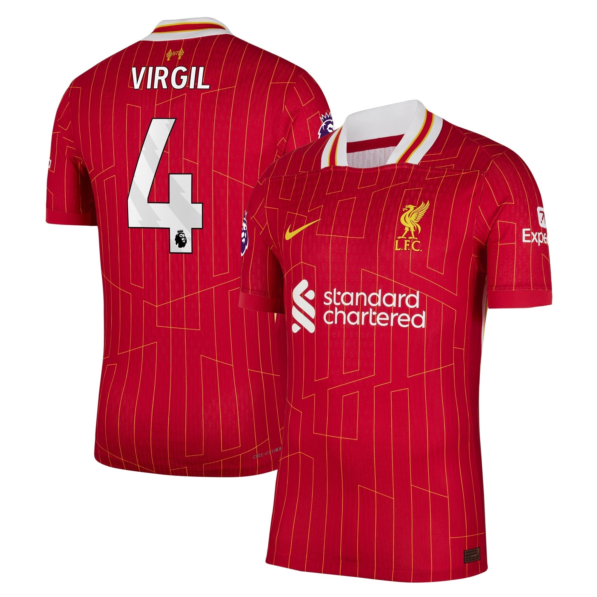 Virgil van Dijk Liverpool Nike 2024/25 Home Player Jersey �C Red