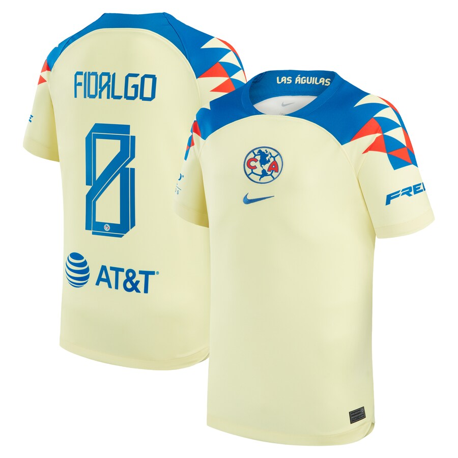 ��lvaro Fidalgo Club America Nike  Home 2023/24  Jersey - Yellow