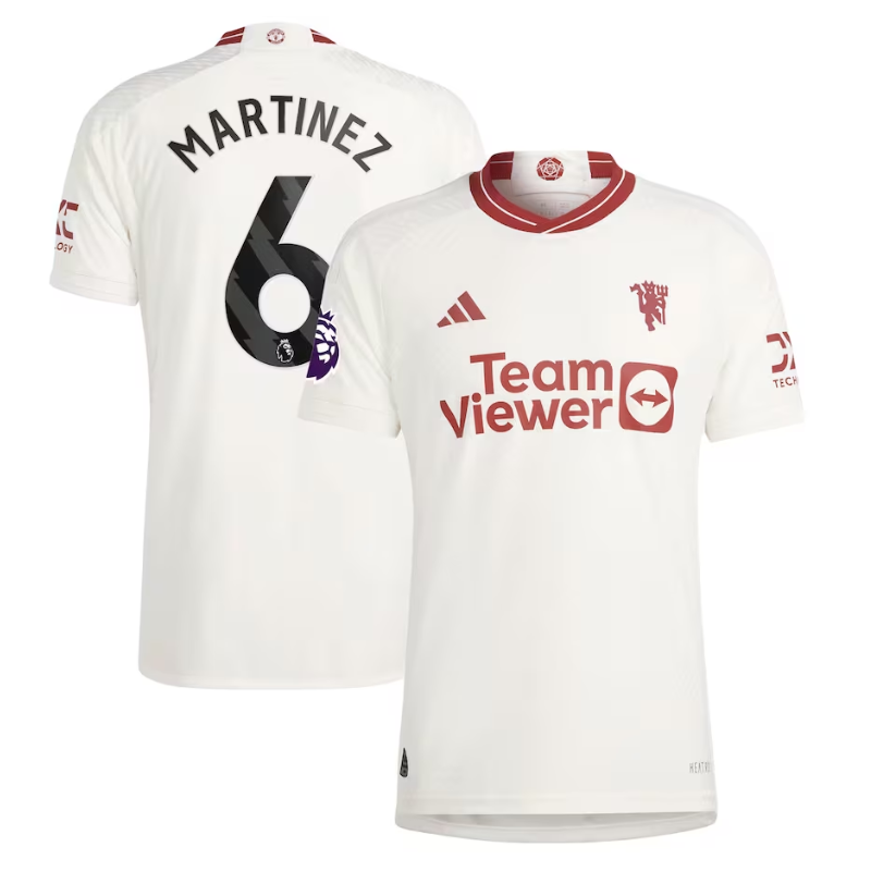Lisandro Mart��nez Manchester United 2023/24 Third Player Jersey - White
