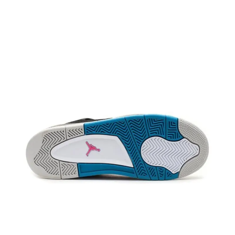 Air Jordan 4 Retro Black Vivid Pink Dynamic Blue GS – 487724-019