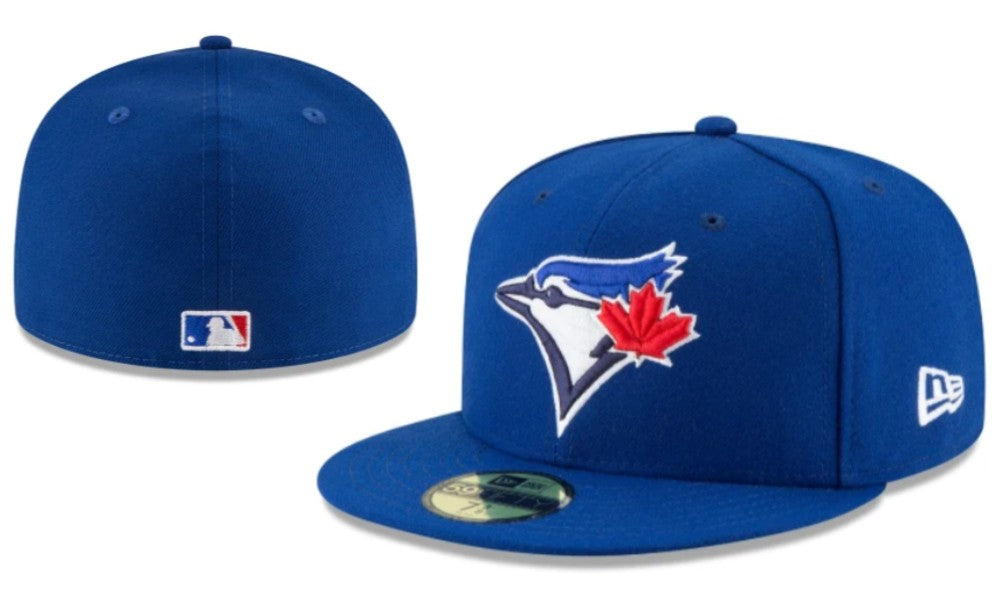 Toronto Blue Jays Royal Blue Fitted Cap with Maple Leaf Logo