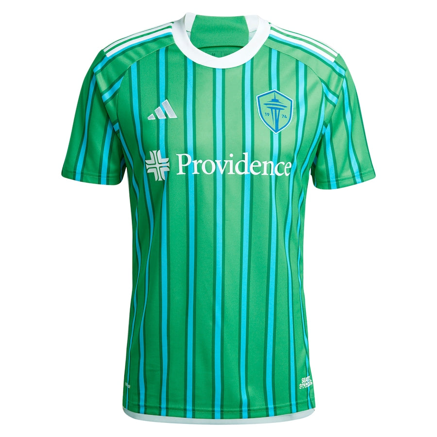 Jordan Morris Seattle Sounders FC adidas 2024 The Anniversary Kit  Player Jersey?�C Green