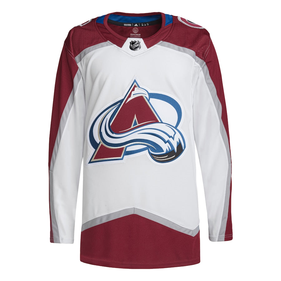 Colorado Avalanche adidas Away Primegreen Jersey �C White
