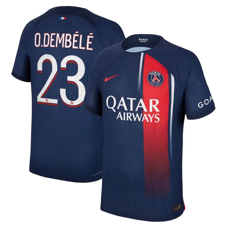 Ousmane Demb��l�� Paris Saint-Germain 2023/24 Home Player Jersey - Navy