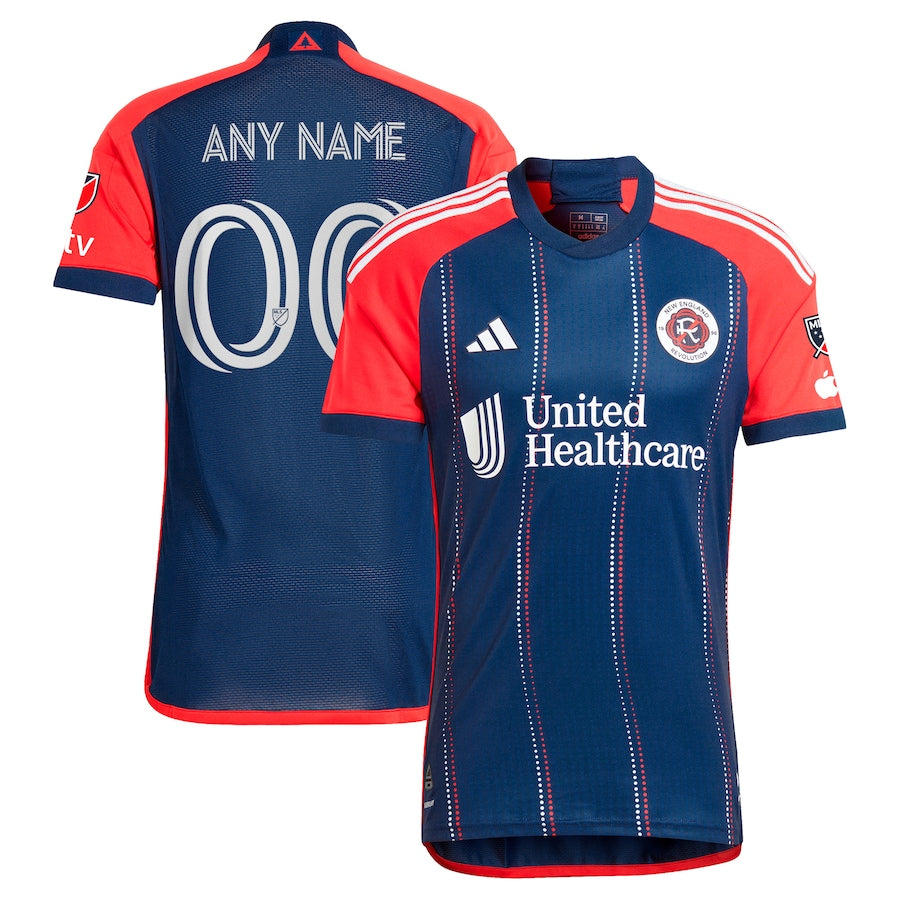 New England Revolution adidas 2024 Boston Tea Party Authentic Custom Jersey?�C Navy