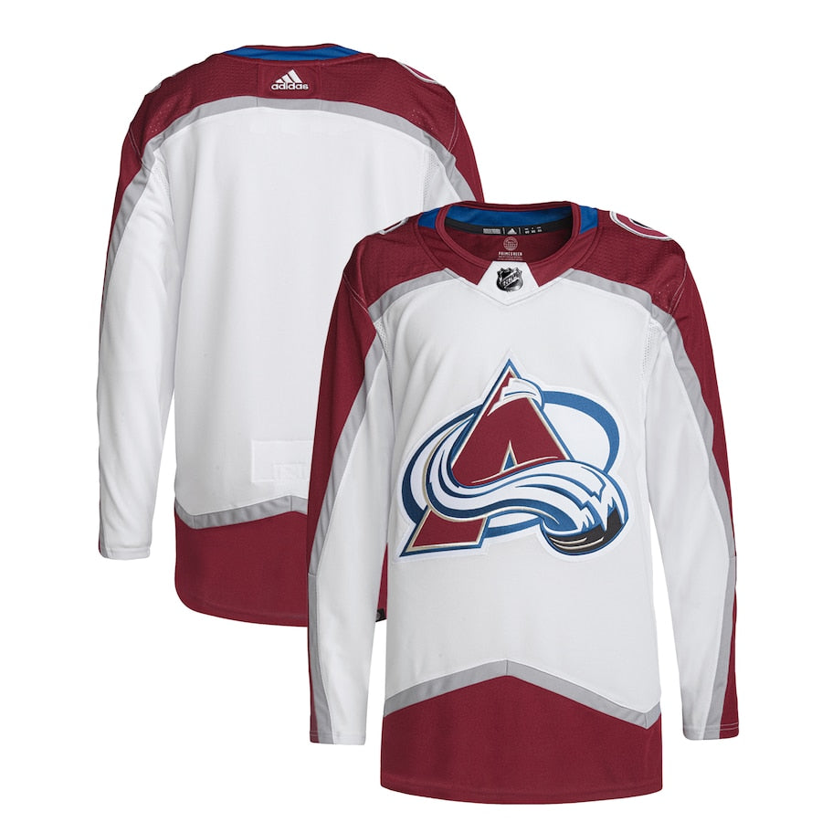 Colorado Avalanche adidas Away Primegreen Jersey �C White